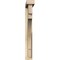 Ekena Millwork Merced Block Rough Sawn Bracket w/ Offset Brace, Douglas Fir, 4"W x 24"D x 32"H BKT0402X24X32MRC05RDF - alternate 2